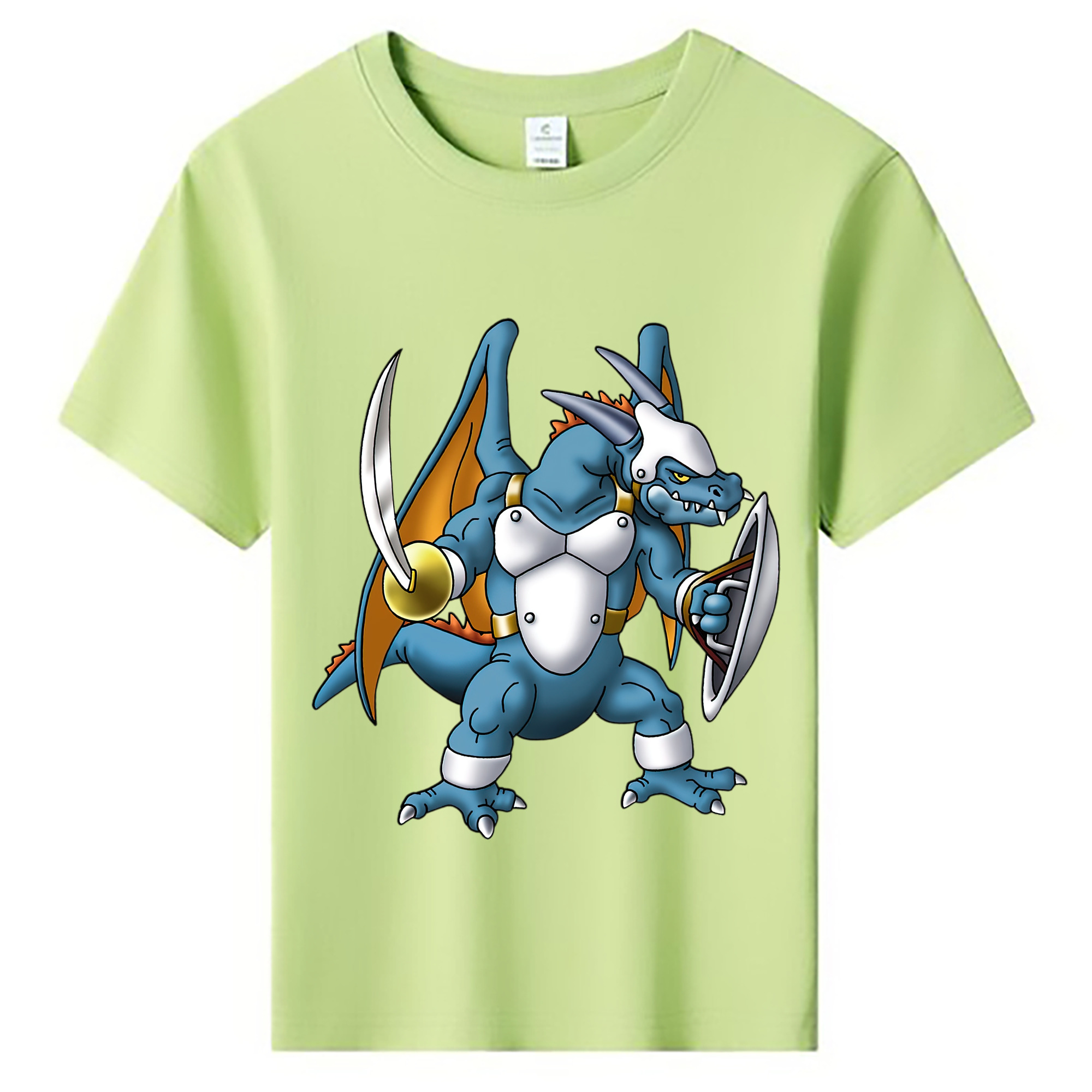 （画像用） ドラゴンクエスト Doragon Kuesuto Dragon Quest 綿100％キッズTシャツ（フロントプリント）